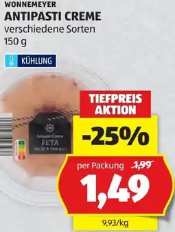 Hofer Wonnemeyer antipasti creme Angebot