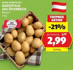 Hofer Hofer marktplatz kartoffeln aus österreich Angebot