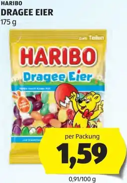 Hofer Haribo dragee eier Angebot