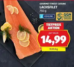 Hofer Gourmet finest cuisine lachsfilet Angebot