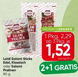 Spar Loidl Salami Sticks Angebot