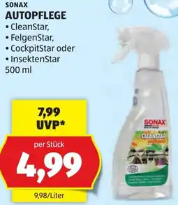 Hofer Sonax autopflege Angebot