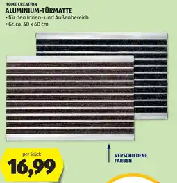 Hofer Home creation aluminium-türmatte Angebot