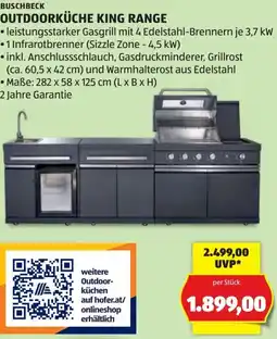 Hofer Buschbeck outdoorküche king range Angebot