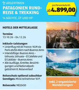 Hofer Hofer-reisen argentinien-patagonien rundreise & trekking Angebot