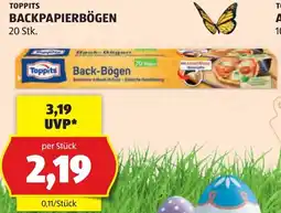 Hofer Toppits backpapierbögen Angebot