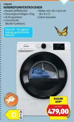 Hofer WÄRMEPUMPENTROCKNER Angebot