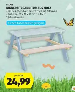 Hofer BELAVI KINDERSITZGARNITUR AUS HOLZ Angebot