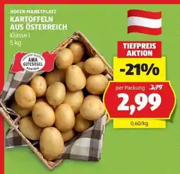 Hofer KARTOFFELN AUS ÖSTERREICH Angebot