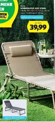 Hofer BELAVI SONNENLIEGE AUS STAHL Angebot