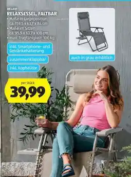 Hofer RELAXSESSEL FALTBAR Angebot