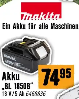 Hornbach Makita akku bl 1850b Angebot