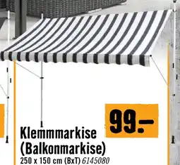 Hornbach Klemmmarkise (balkonmarkise) Angebot