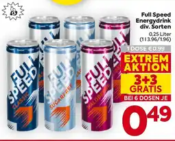Billa Full Speed Energydrink Angebot