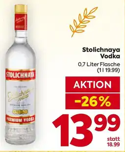 Billa Stolichnaya vodka Angebot