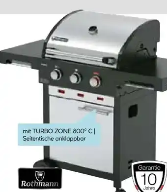 Hellweg Rothmann Gasgrillwagen Oregon 3 Turbo Angebot