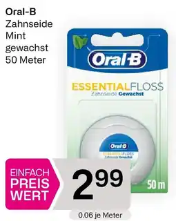 Bipa Oral-B Essential Floss Zahnseide Gewachst Minze Angebot
