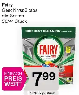 Bipa Fairy Platinum Plus All in One Spülmaschinentabs Angebot