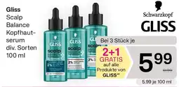 Bipa Schwarzkopf GLISS Serum Scalp Balance Kopfhautpflege Angebot