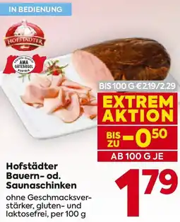 Billa Hofstädter bauern od. saunaschinken Angebot