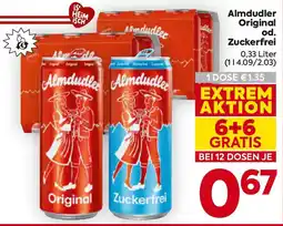 Billa Almdudler original od. zuckerfrei Angebot