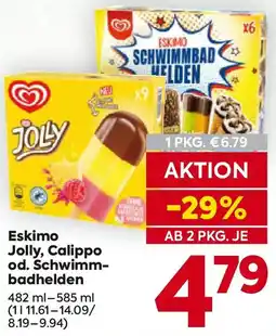Billa Eskimo jolly, calippo od. schwimm badhelden Angebot
