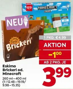 Billa Eskimo Brickerl od. Minecraft Angebot