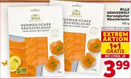 Billa Billa genusswelt norwegischer räucherlachs Angebot
