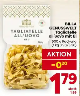 Billa Billa genusswelt tagliatelle all'uovo mit ei Angebot