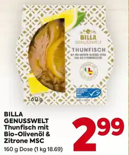 Billa Genusswelt thunfisch mit bio-olivenöl & zitrone msc Angebot