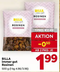 Billa Billa immer gut rosinen Angebot