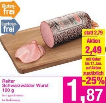 Sutterlüty Reiter Schwarzwälder Wurst 100g Angebot