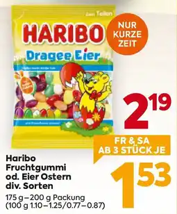Billa Haribo Fruchtgummi od. Eier Ostern Angebot