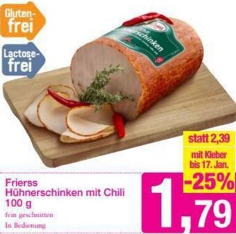 Sutterlüty Frierss Hühnerschinken Mit Chili 100g Angebot