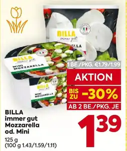 Billa Billa immer gut od. mini Angebot