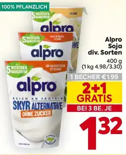 Billa Alpro Soja Angebot