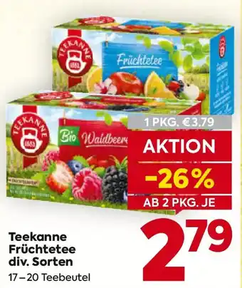 Billa Teekanne Früchtetee Angebot