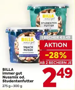 Billa Billa immer gut nussmix od. studentenfutter Angebot