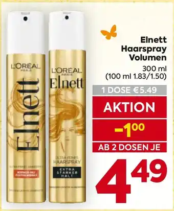 Billa Elnett haarspray volumen Angebot