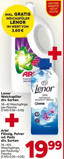 Billa Lenor weichspüler Angebot