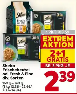 Billa Sheba Frischebeutel od. Fresh & Fine Angebot