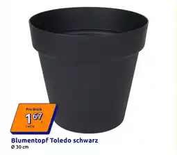 Action Blumentopf toledo schwarz Angebot