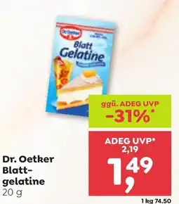 ADEG Dr. Oetker Blatt- gelatine Angebot