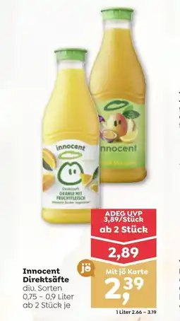 ADEG Innocent direktsäfte Angebot