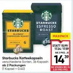 Maximarkt Starbucks kaffeekapseln Angebot
