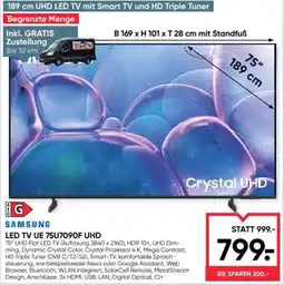 Maximarkt Samsung led tv ue 75u7090f uhd Angebot