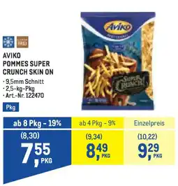 Metro Aviko pommes super crunch skin on Angebot