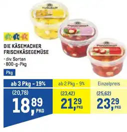 Metro Die käsemacher frischkäsegemüse Angebot