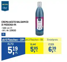 Metro Crema aceto balsamico di modena 4% Angebot