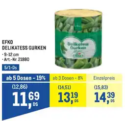 Metro Efko delikatess gurken Angebot